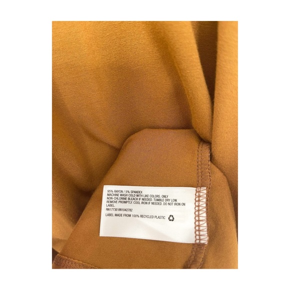 NWT Rust Midi Sleeveless Crew Neck Dress. Size Small - Picture 7 of 7